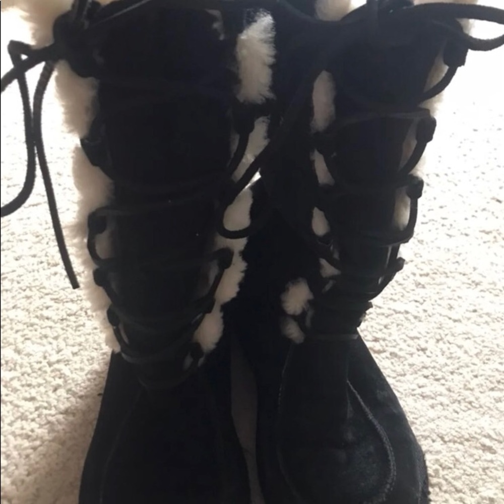 UGG tall lace up boots